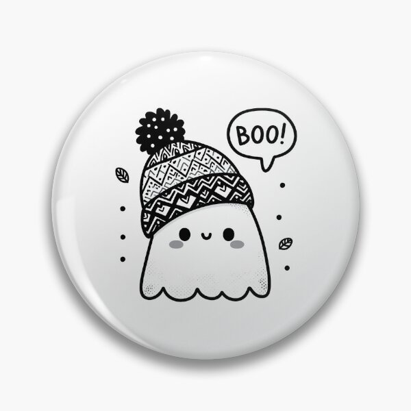 Item preview, Friendly Ghost with Chilly Hat designed and sold by ArtByPaulem.