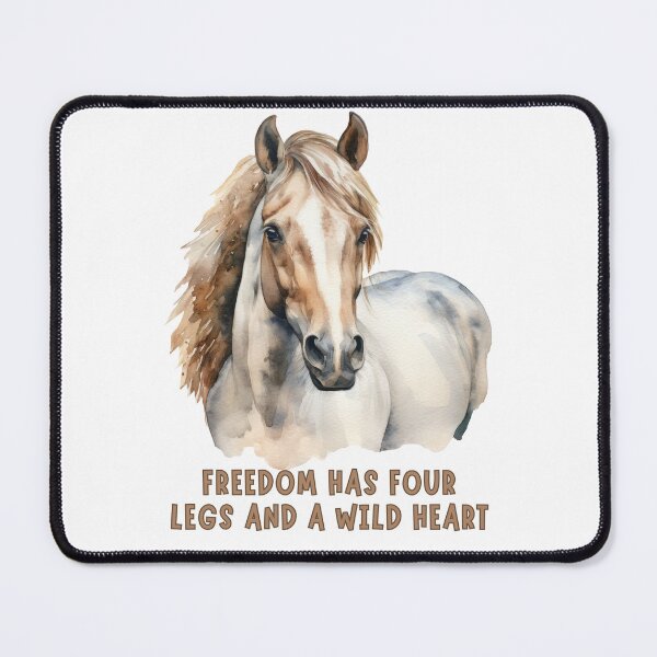 Item preview, FREEDOM HAS FOUR LEGS AND A WILD HEART designed and sold by DanaTees.