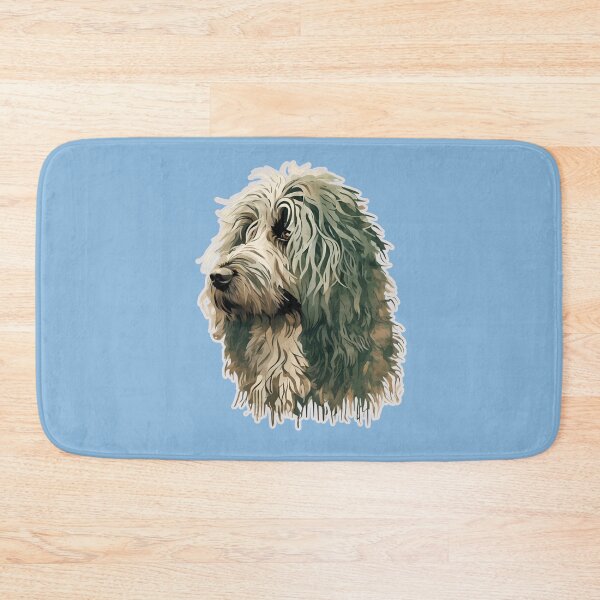 Item preview, Floral Silhouette of a Bergamasco Shepherd designed and sold by GoodyPaws.