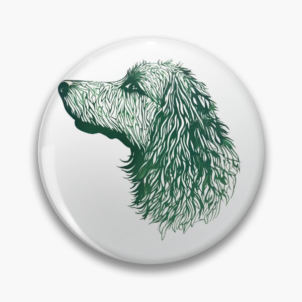 Item preview, Floral Silhouette of a Bergamasco Shepherd designed and sold by GoodyPaws.