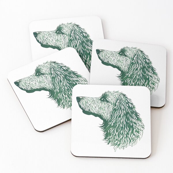 Item preview, Floral Silhouette of a Bergamasco Shepherd designed and sold by GoodyPaws.