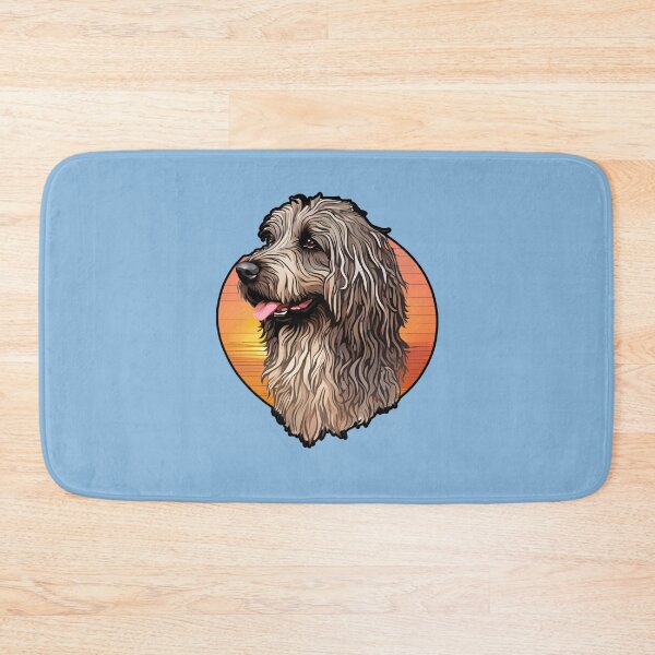 Item preview, Floral Silhouette of a Bergamasco Shepherd designed and sold by GoodyPaws.