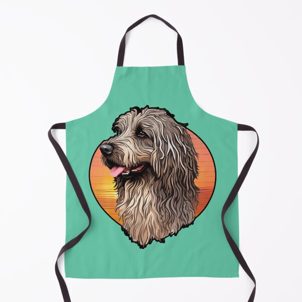 Item preview, Floral Silhouette of a Bergamasco Shepherd designed and sold by GoodyPaws.