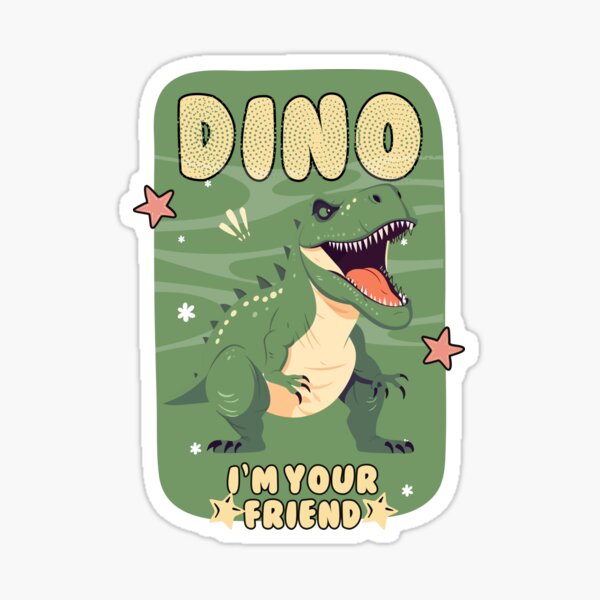 Item preview, dinosaur -with new friend tshirt designed and sold by anandsiva2703.