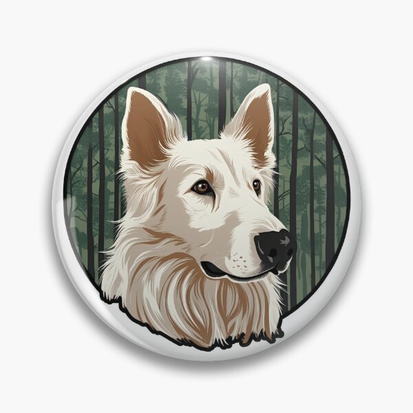 Item preview, Forest Silhouette of a White Swiss Shepherd designed and sold by GoodyPaws.