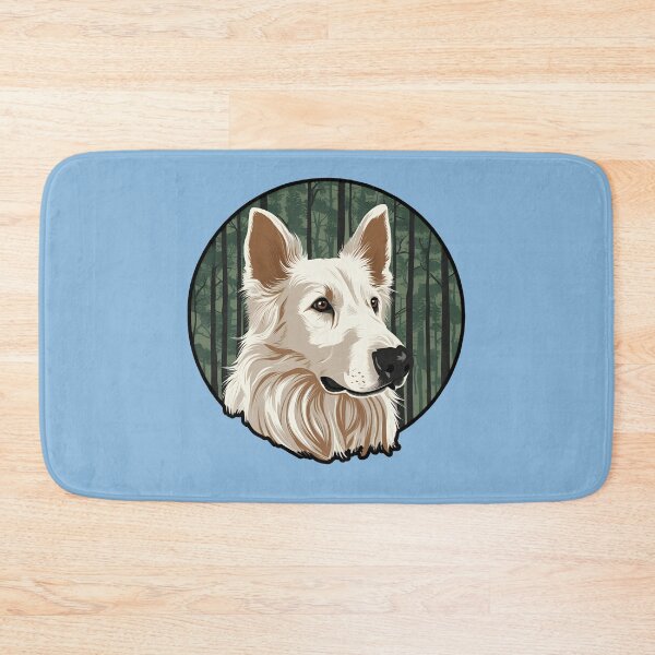 Item preview, Forest Silhouette of a White Swiss Shepherd designed and sold by GoodyPaws.