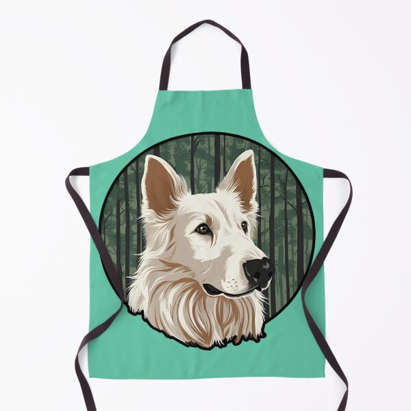 Item preview, Forest Silhouette of a White Swiss Shepherd designed and sold by GoodyPaws.