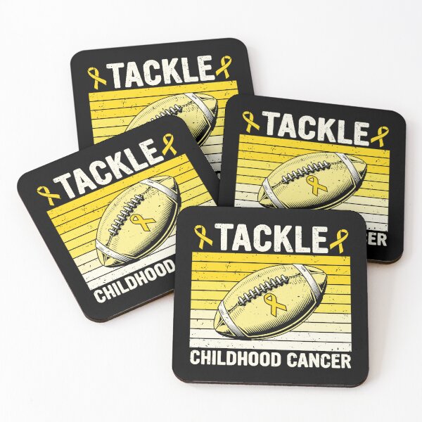 Item preview, Football Tackle Childhood Cancer Awareness Survivor Support designed and sold by GabrieSketcham.