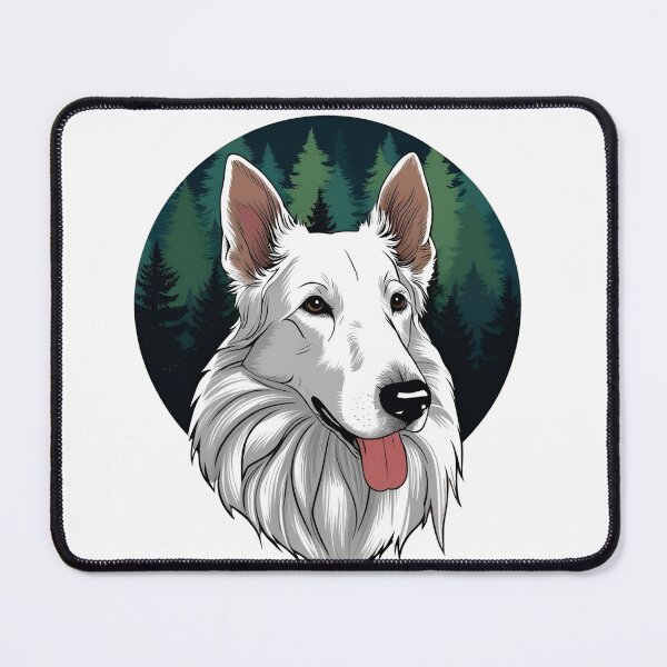 Item preview,  Forest Silhouette of a White Swiss Shepherd designed and sold by GoodyPaws.