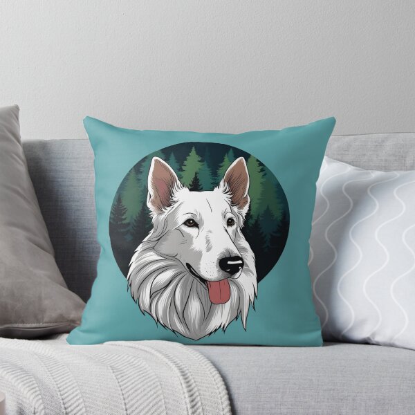 Item preview,  Forest Silhouette of a White Swiss Shepherd designed and sold by GoodyPaws.