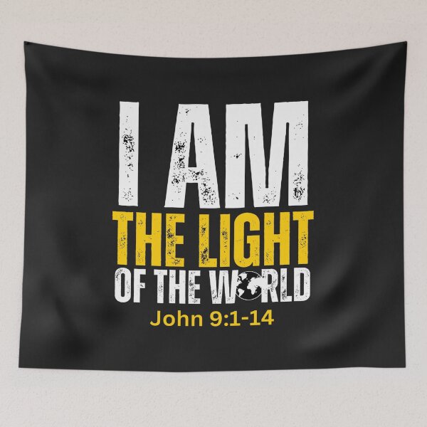 Item preview, John 9:1-14 | I am the Light of the World  designed and sold by UnboundFull.