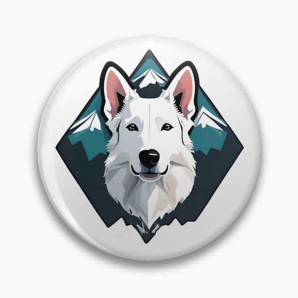 Item preview, Mountain Silhouette of a White Swiss Shepherd designed and sold by GoodyPaws.