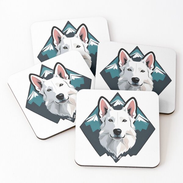 Item preview, Mountain Silhouette of a White Swiss Shepherd designed and sold by GoodyPaws.