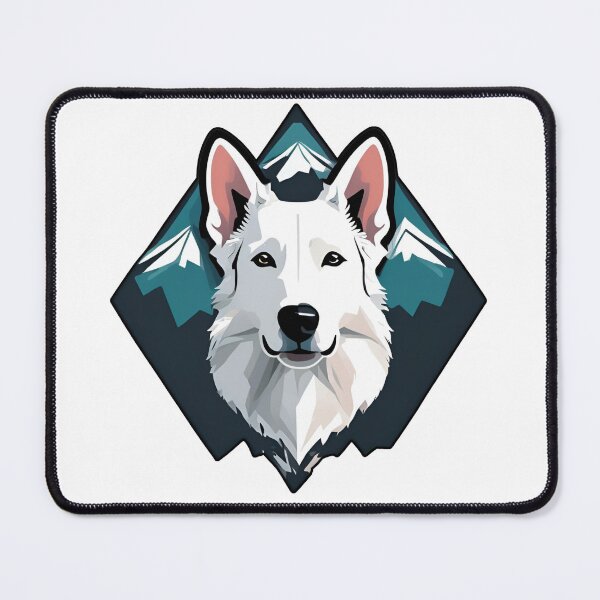 Item preview, Mountain Silhouette of a White Swiss Shepherd designed and sold by GoodyPaws.