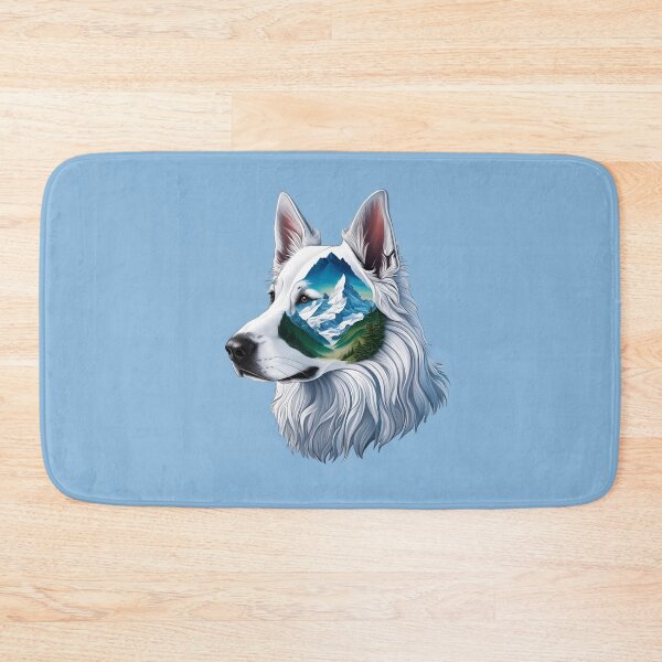 Item preview, Mountain Silhouette of a White Swiss Shepherd designed and sold by GoodyPaws.