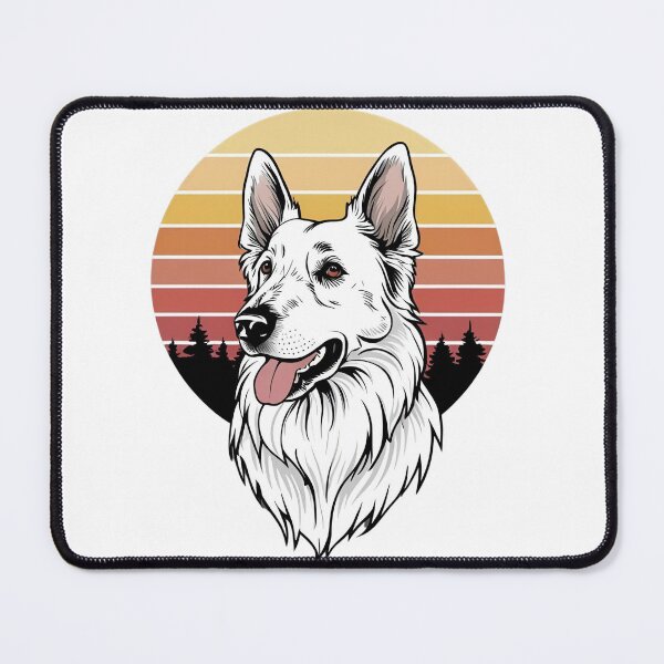 Item preview, Sunset Silhouette of a White Swiss Shepherd designed and sold by GoodyPaws.