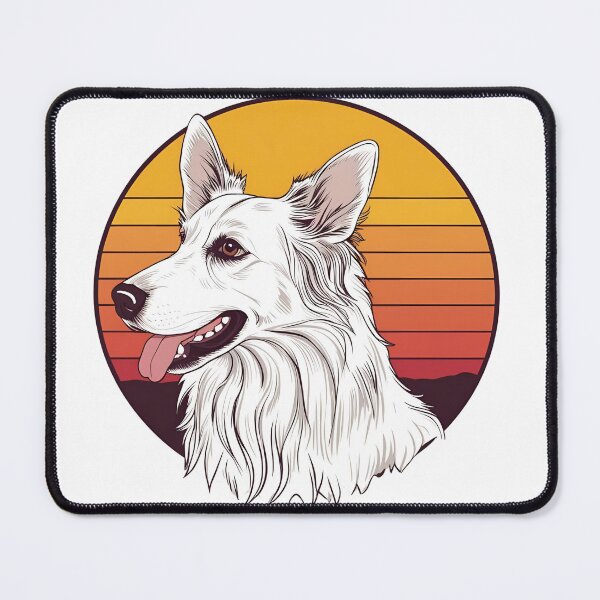 Item preview, Sunset Silhouette of a White Swiss Shepherd designed and sold by GoodyPaws.