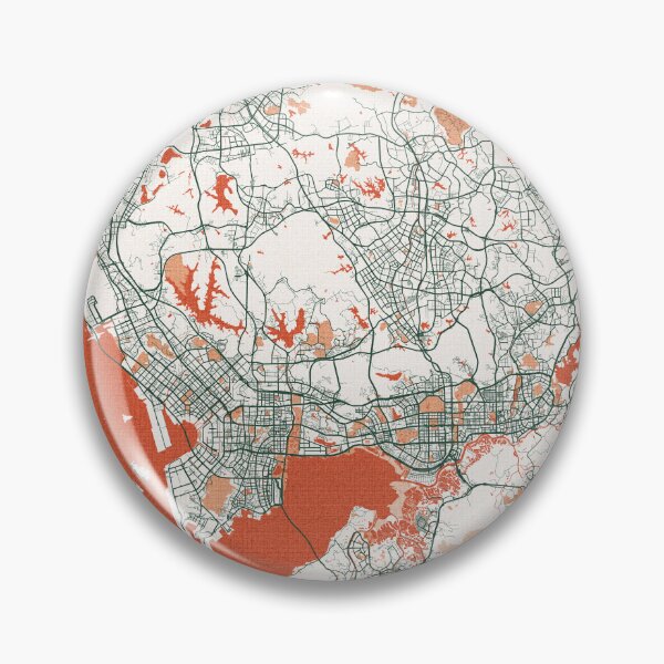 Item preview, Shenzhen City Map of Guangdong, China - Bohemian designed and sold by deMAP.