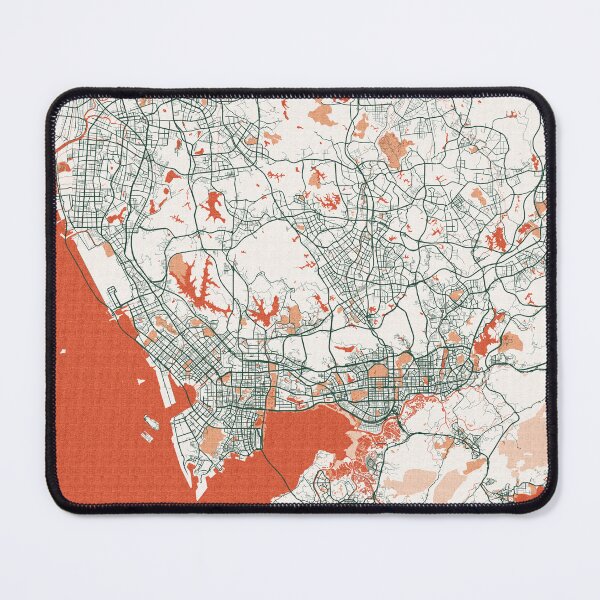 Item preview, Shenzhen City Map of Guangdong, China - Bohemian designed and sold by deMAP.