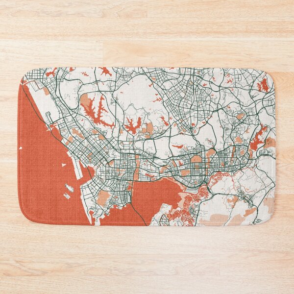 Item preview, Shenzhen City Map of Guangdong, China - Bohemian designed and sold by deMAP.