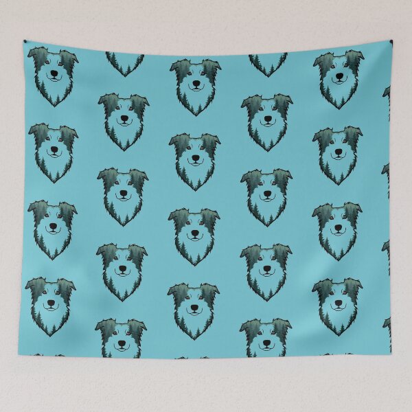 Artikelvorschau, Waldsilhouette eines Border Collies entworfen und verkauft von GoodyPaws.