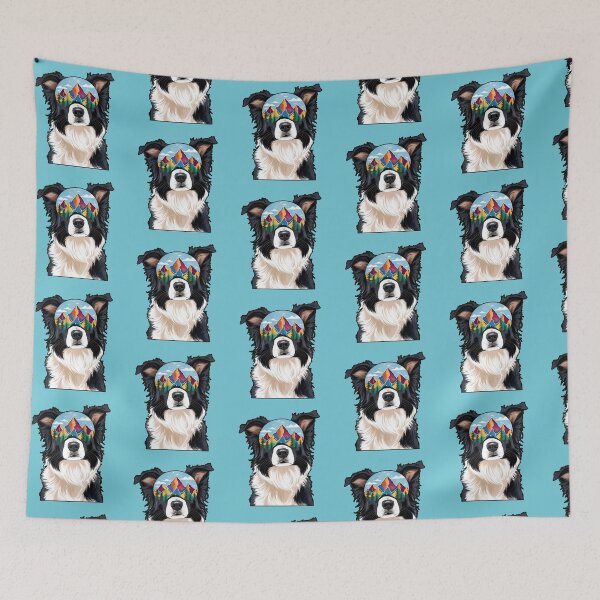 Item preview,  Mountain Silhouette of a Border Collie designed and sold by GoodyPaws.