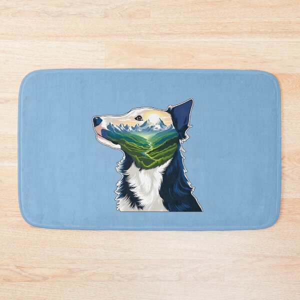 Item preview, Mountain Silhouette of a Border Collie designed and sold by GoodyPaws.