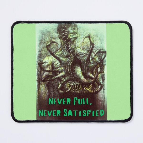 Item preview, Never Full, Never Satisfied – Surreal Horror Art in Green Tones designed and sold by Anomaly Effect.