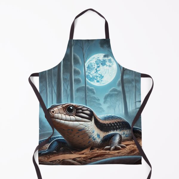 Item preview, Blue-Tongue Skink at Night – Australian Wildlife designed and sold by NocturnalNook.