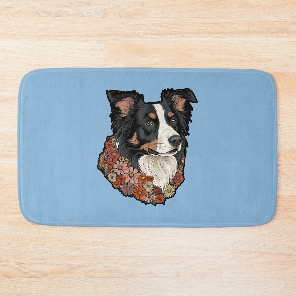 Item preview, Floral Silhouette of a Border Collie designed and sold by GoodyPaws.