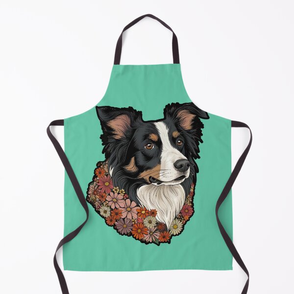 Item preview, Floral Silhouette of a Border Collie designed and sold by GoodyPaws.