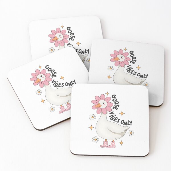 Item preview, Goose Vibes Only – Cute Floral Goose Illustration designed and sold by Snifferius.