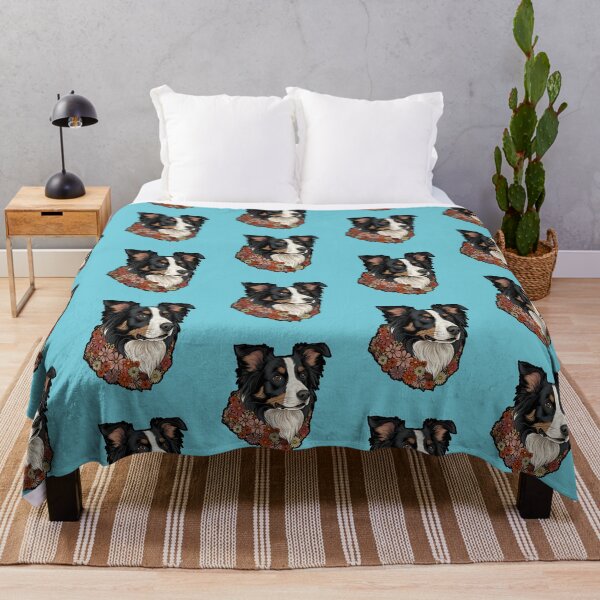 Item preview, Floral Silhouette of a Border Collie designed and sold by GoodyPaws.