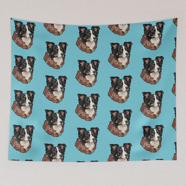 Item preview, Floral Silhouette of a Border Collie designed and sold by GoodyPaws.