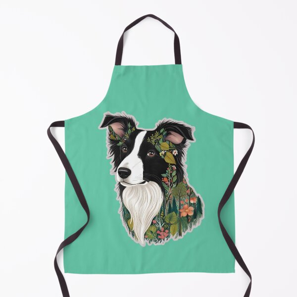 Item preview, Floral Silhouette of a Border Collie designed and sold by GoodyPaws.