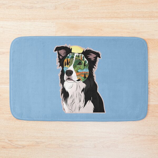 Item preview, Floral Silhouette of a Border Collie designed and sold by GoodyPaws.