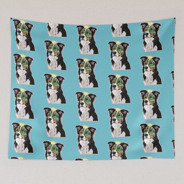 Item preview, Floral Silhouette of a Border Collie designed and sold by GoodyPaws.