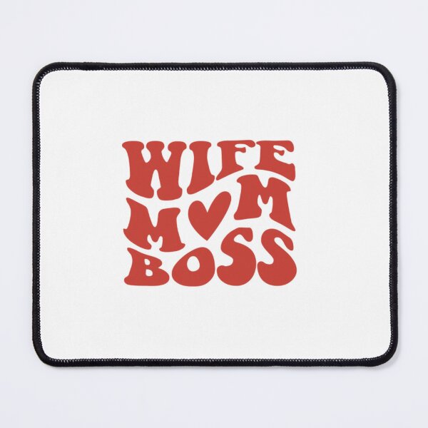 Item preview, "Wife. Mom. Boss." – Empowering Mom Life Design for Strong & Stylish Mothers designed and sold by Colorful-Garden.