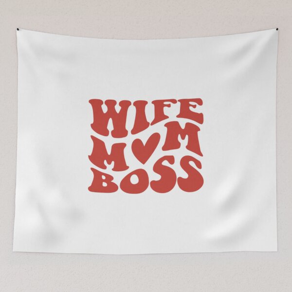 Item preview, "Wife. Mom. Boss." – Empowering Mom Life Design for Strong & Stylish Mothers designed and sold by Colorful-Garden.