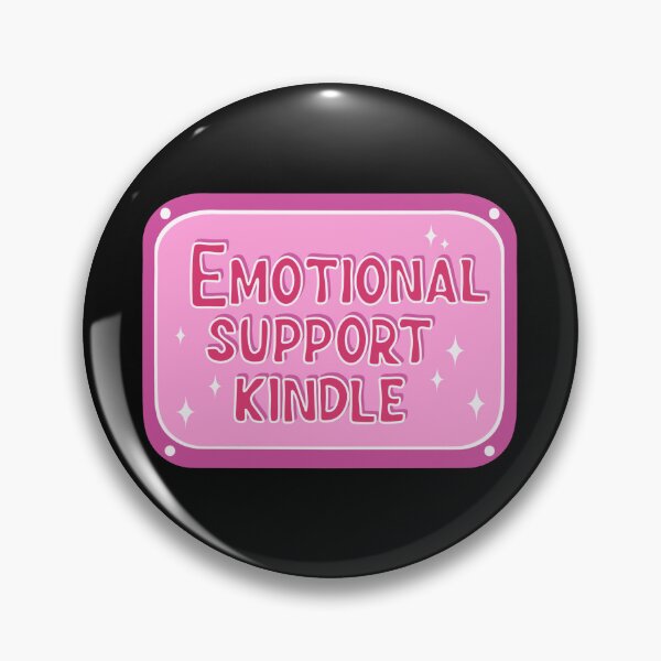 Item preview, Emotional support pink kindle designed and sold by pinkyfish1010.
