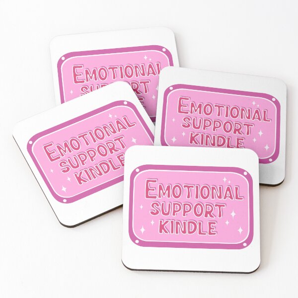 Item preview, Emotional support pink kindle designed and sold by pinkyfish1010.