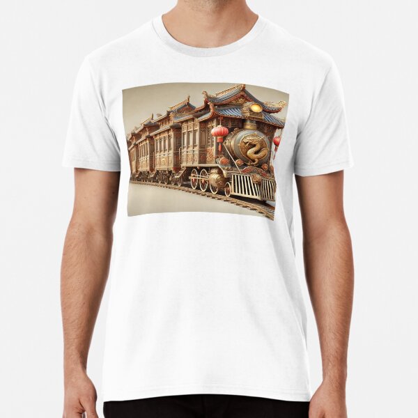 Vista previa del artículo con la obra «Tren estilo dinastía Qing», diseñado y vendido por cyberpunkyaf.