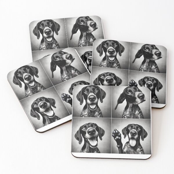 Item preview, Cute German Shorthaired Pointer Selfie Photo Funny Photobooth Dog Lover designed and sold by Kimberley King Art  King Art.