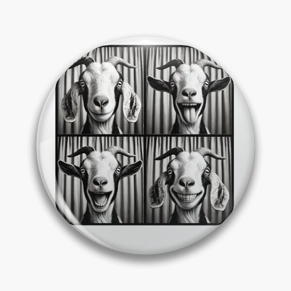 Item preview, Cute Goat Selfie Photo Funny Photobooth Goat Lover Farmer designed and sold by Kimberley King Art  King Art.