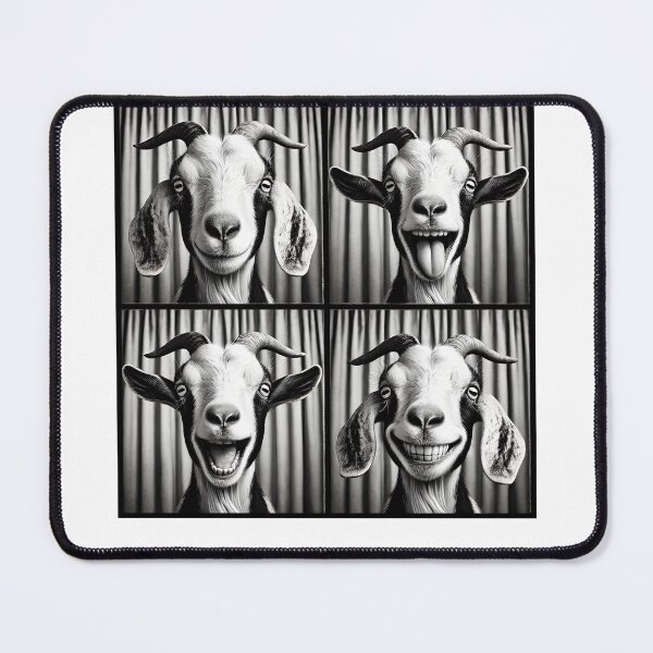 Item preview, Cute Goat Selfie Photo Funny Photobooth Goat Lover Farmer designed and sold by Kimberley King Art King Art.