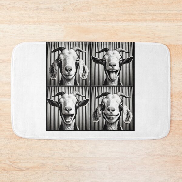 Item preview, Cute Goat Selfie Photo Funny Photobooth Goat Lover Farmer designed and sold by Kimberley King Art  King Art.
