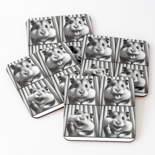 Item preview, Cute Hamster Selfie Photo Funny Photobooth Hamster Lover designed and sold by Kimberley King Art  King Art.