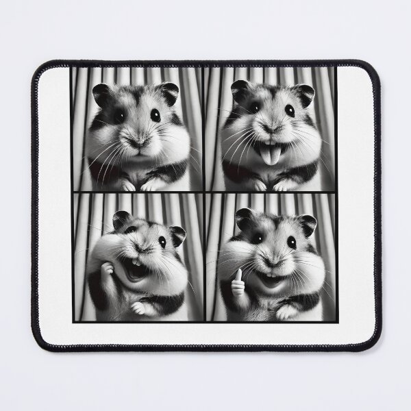 Item preview, Cute Hamster Selfie Photo Funny Photobooth Hamster Lover designed and sold by Kimberley King Art  King Art.