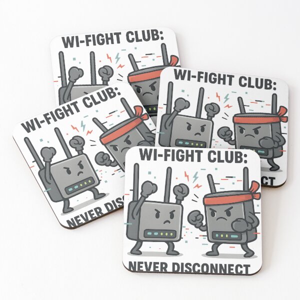 Item preview, Wi-Fight Club Rule No. 1 – Never disconnect designed and sold by meshhead.