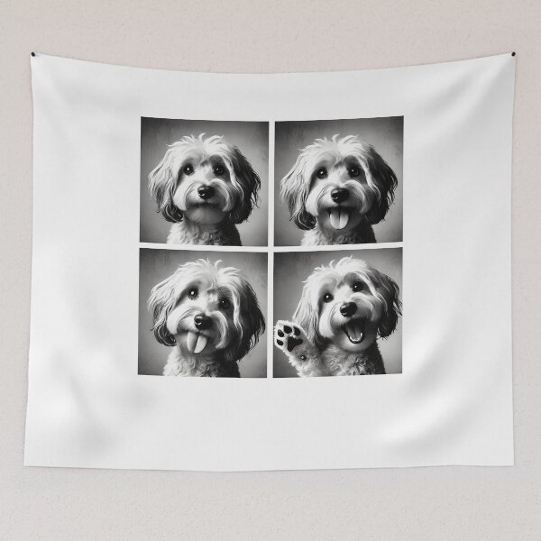 Item preview, Cute Havanese Selfie Photo Funny Photobooth Dog Lover designed and sold by Kimberley King Art  King Art.